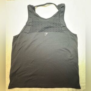 Gymshark Black Energy Seamless Loose Vest Performance Tank Top